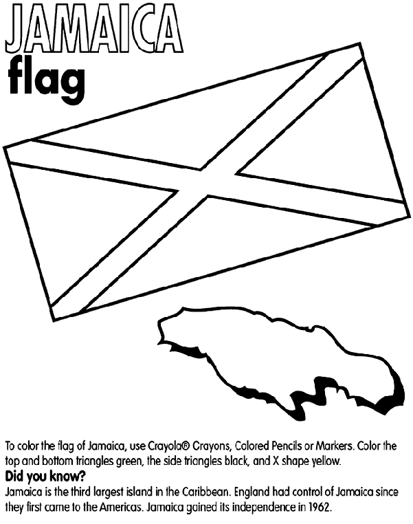Jamaica Coloring Page