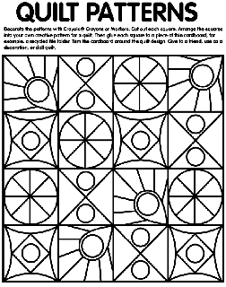 Quilt Patterns coloring page