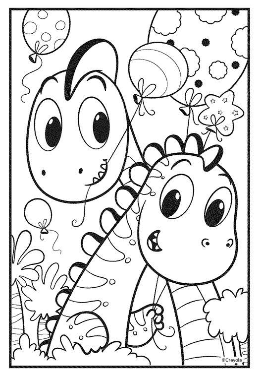 Crayola Coloring Pages Dinosaurs : Dinosaur Coloring Activity Book