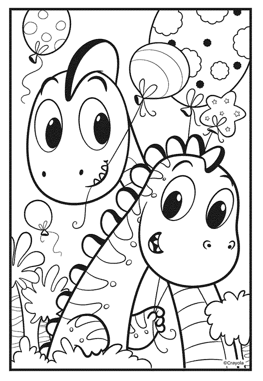 Happy Birthday Dinosaur Coloring Pages Coloring Pages