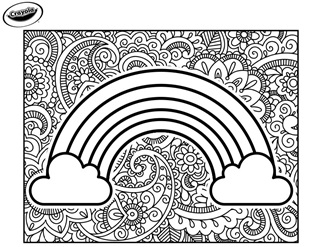 Rainbow Coloring Page