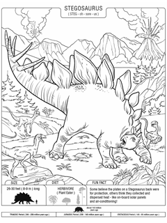 free dinosaur printable coloring pages