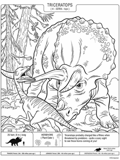 Coloring Pages Clothes with dinosaurs Print Free