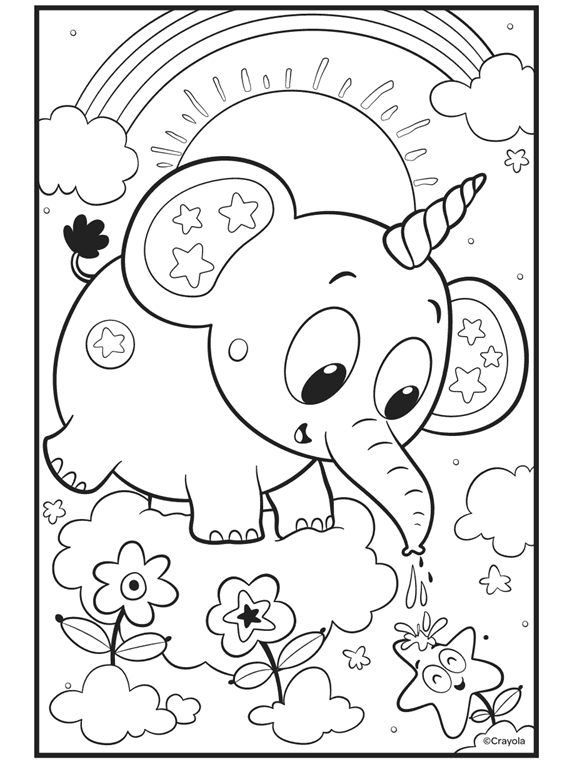 Crayola Coloring Pages Unicorn