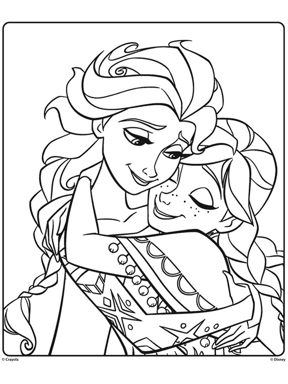 Coloring Pages Anna And Elsa Frozen 2 Drawing - Coloring and Drawing