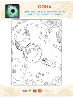 Harperkids and Crayola Education Oona Mermaid Coloring Page