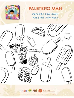 Harperkids and Crayola Paletero Man Popsicle Free Coloring Page