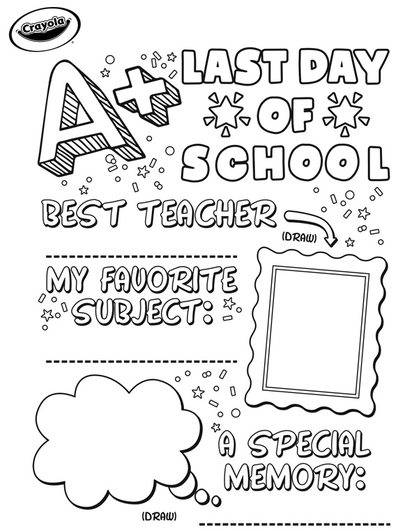 Free End Of School Coloring Pages free-end-of-school-coloring-pages