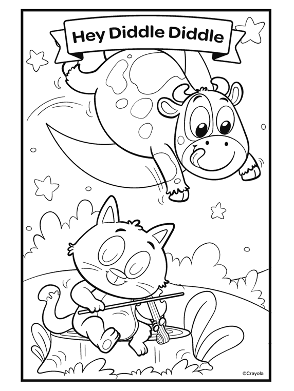 Free Nursery Rhyme Coloring Pages