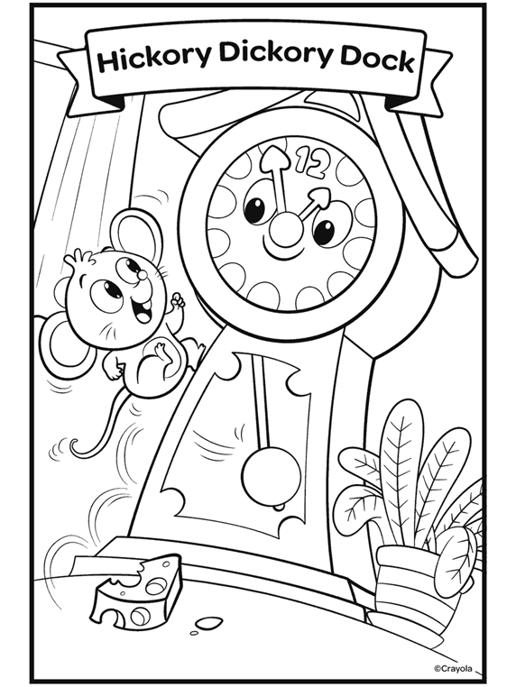 nursery rhyme coloring pages