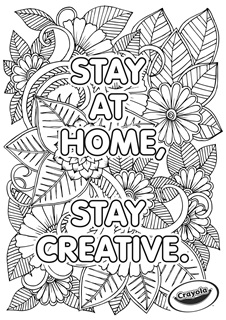 Stay At Home Free Coloring Pages Crayola Com