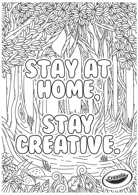 Coloring Pictures To Color Stay at Home Creativity Forest crayolacom