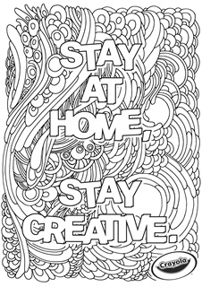 Stay At Home Free Coloring Pages Crayola Com