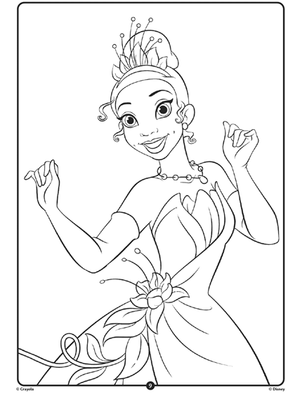 Outlaw Inficere Sæt ud Disney Princess Tiana | crayola.com