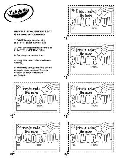 A Valentine's Day Gift coloring page