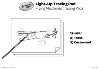 Flying Machines Light Up Tracing Pad