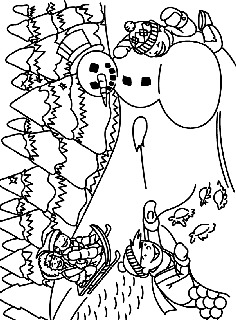 Adults Coloring Book: Christmas Snow Three Animals Coloring Books