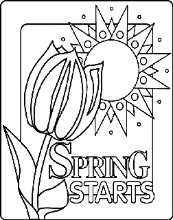 Spring coloring sheets discount