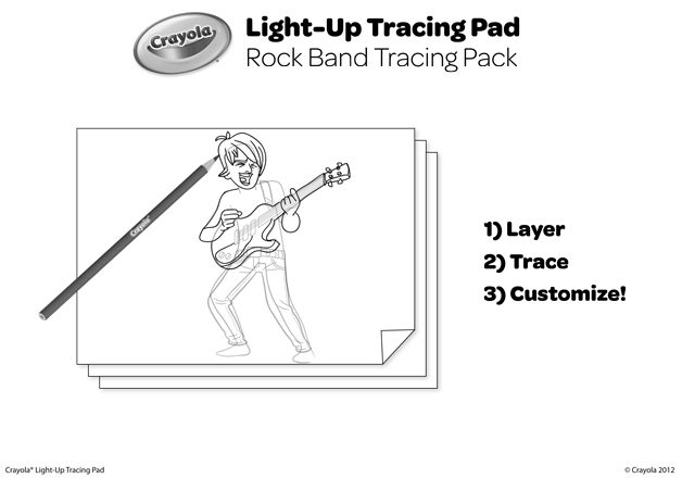 blue crayola light up tracing pad