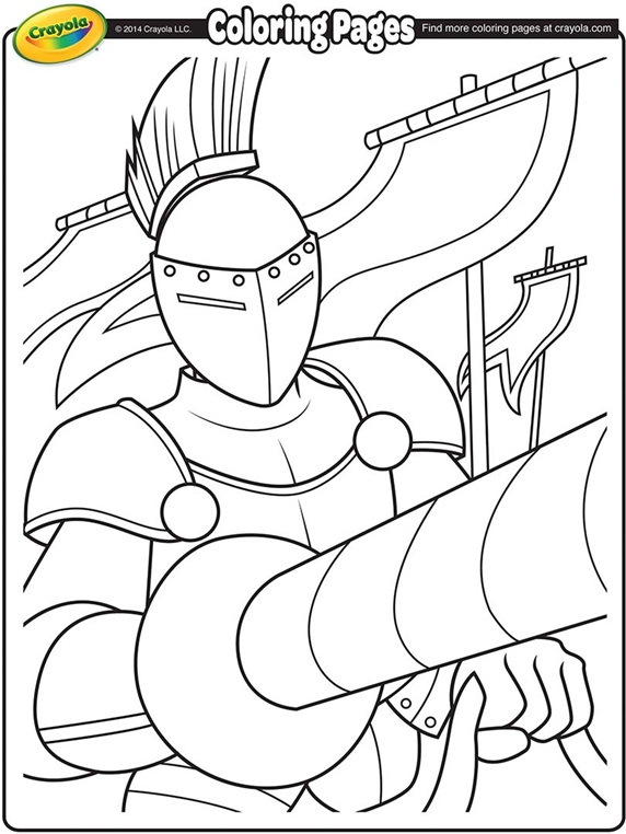 Jousting Knight Coloring Page | crayola.com