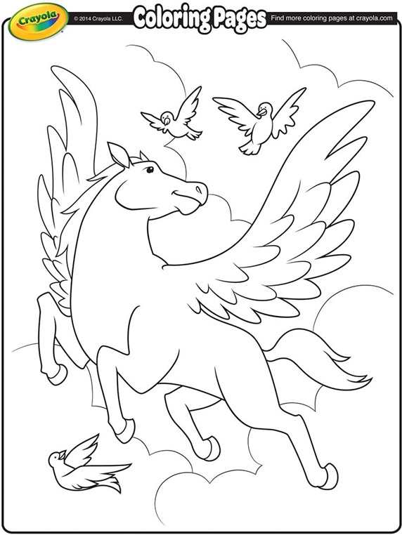 Pegasus Coloring Page | crayola.com