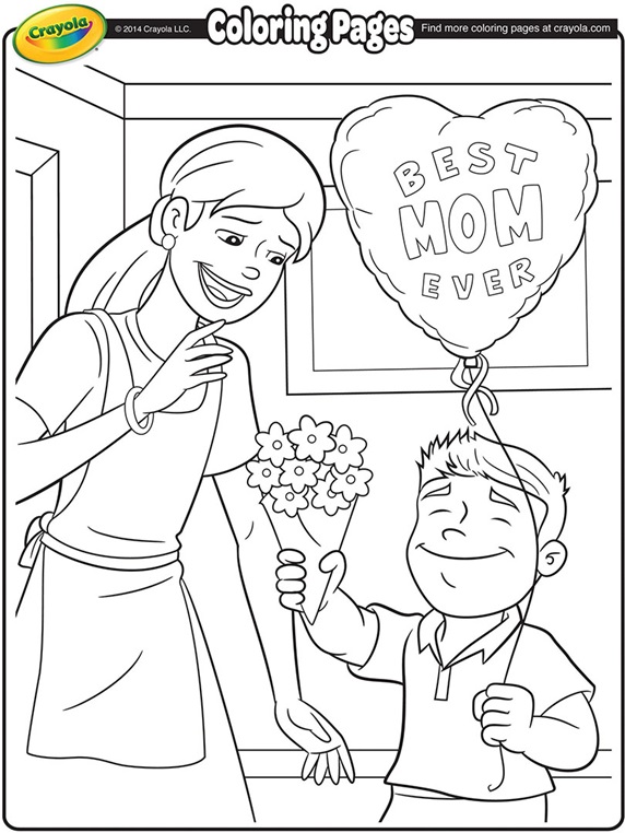 S Coloring Sheets Mother39s Day Coloring Page crayolacom