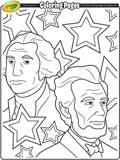 free coloring pages of abraham lincoln