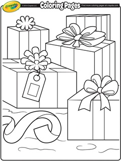 Preschool holiday coloring pages