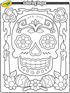 Dia de los Muertos Coloring Page