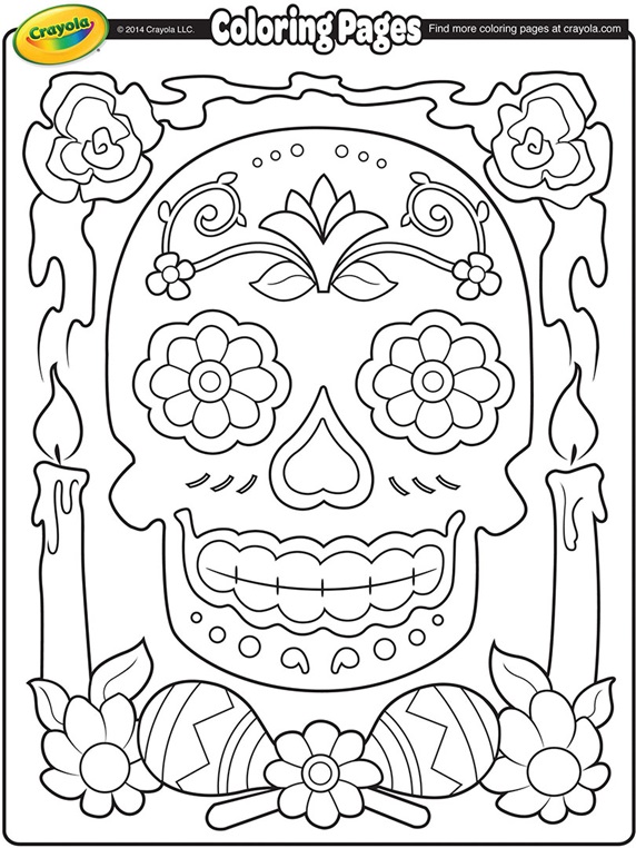 Dia de los Muertos Coloring Page