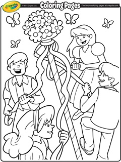 Spring Free Coloring Pages Crayola Com