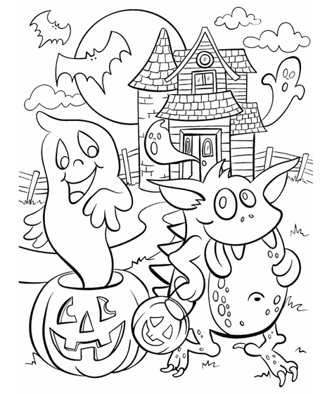 Haunted House Coloring Page | crayola.com