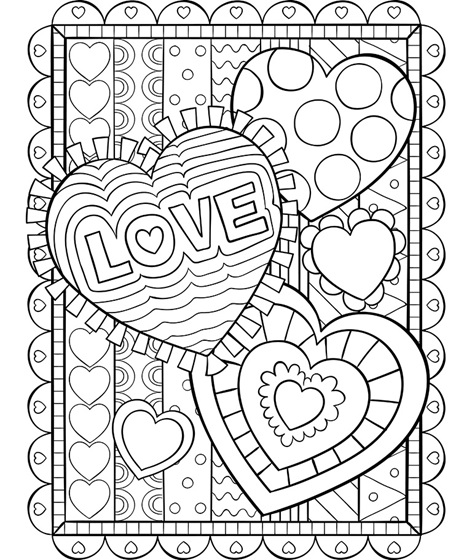 Valentine's Heart coloring page