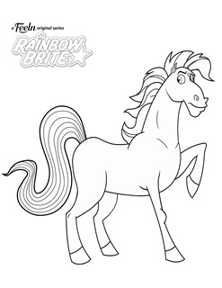 Happy Green Rainbow Friends Coloring Pages - Free Printable