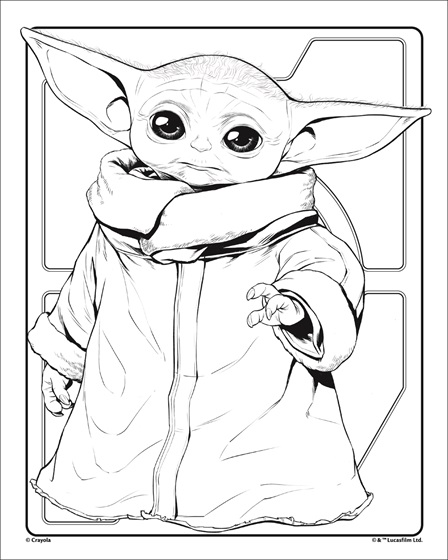 Grogu Baby Yoda Crayola Com