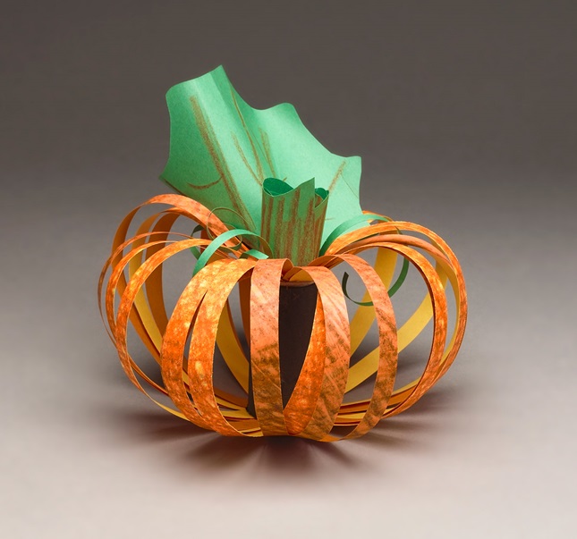  Paper  Strip  Pumpkin Craft  crayola com