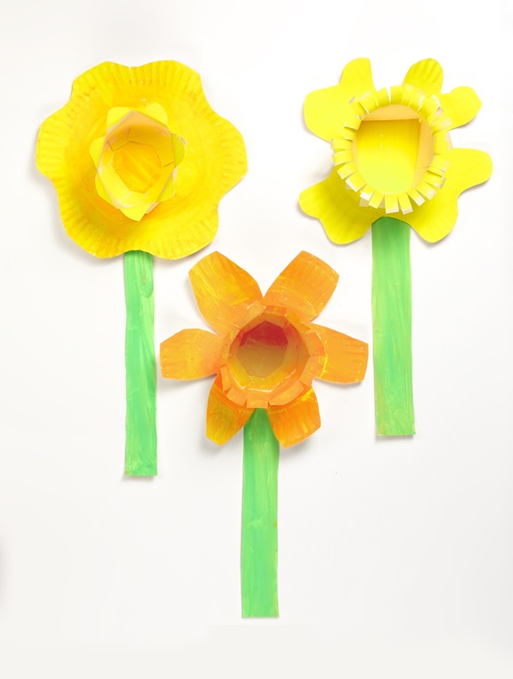 DIY Daffodil Paper Craft For Kids - S&S Blog