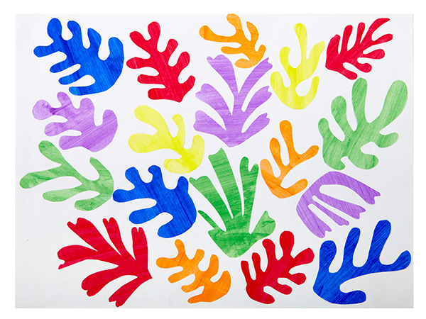 BIG CANVAS ART PAINTING WITH KIDS INSPIRED BY MATISSE