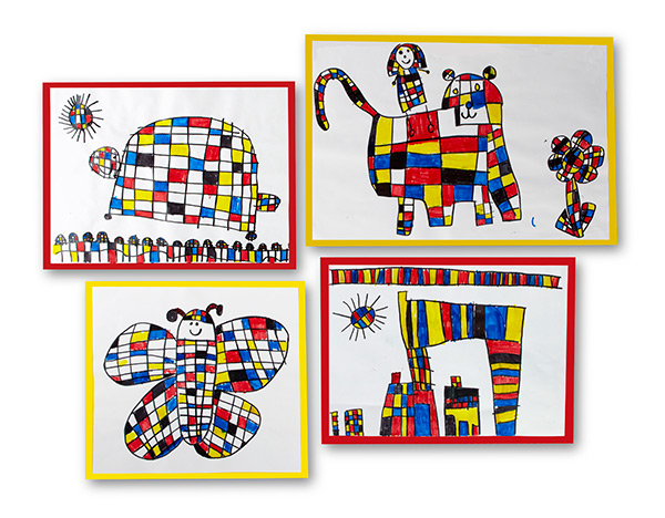 Mondrian Madness Crayola Com A true master of modern art, piet mondrian was a risk taker whose bold, fearless choices allowed him to become one of the most recognized artists of the 20th century. mondrian madness crayola com