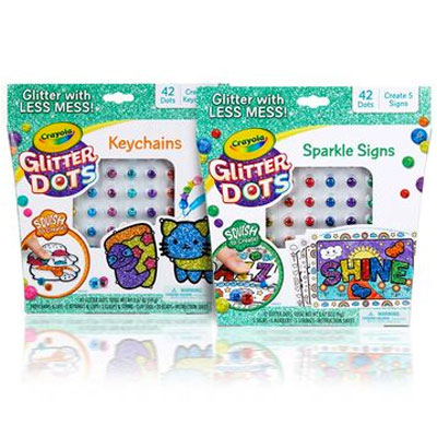 Crayola Glitter Dots Space Sparkle Signs NEW 