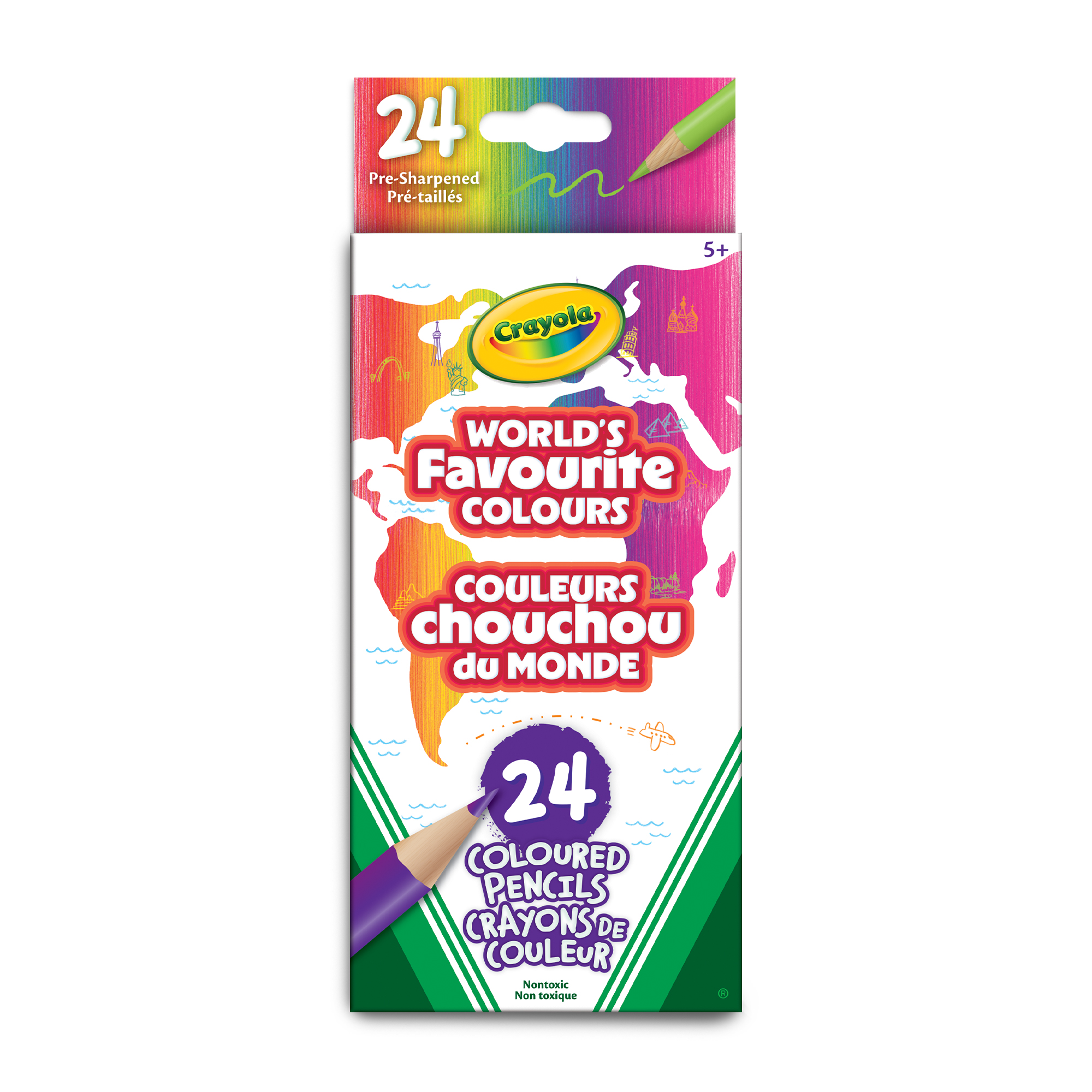 Worlds Favourite Coloured Pencils Front of Box