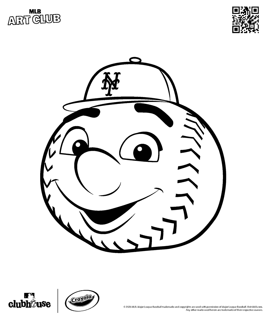 Mets mascot smiling
