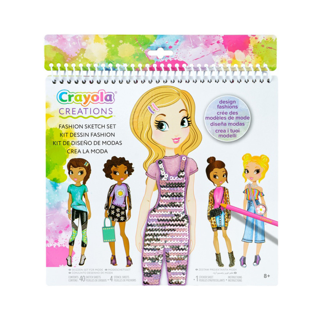 Crayola® Creations® - Fashion Sketch Set front view