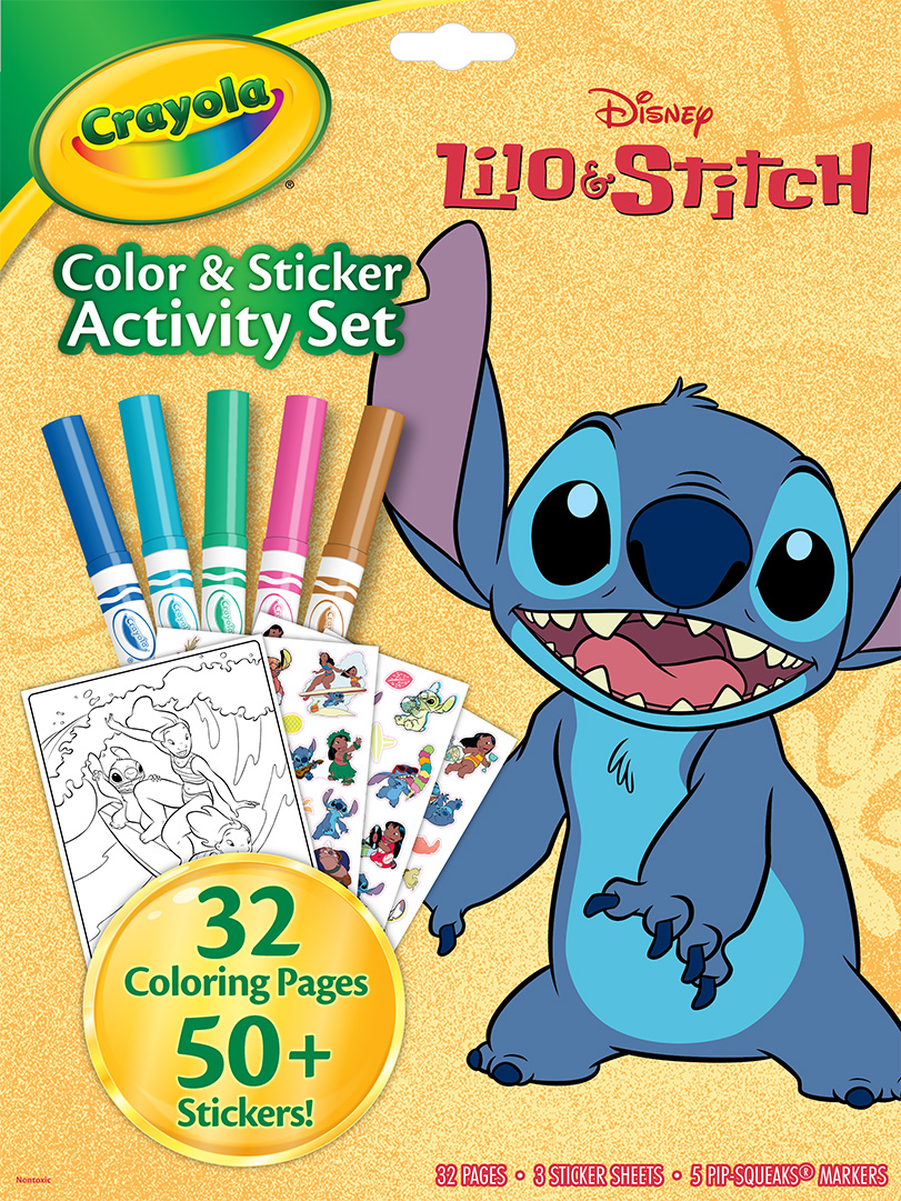 Colour & Sticker Activity Set, Lilo and Stitch front view