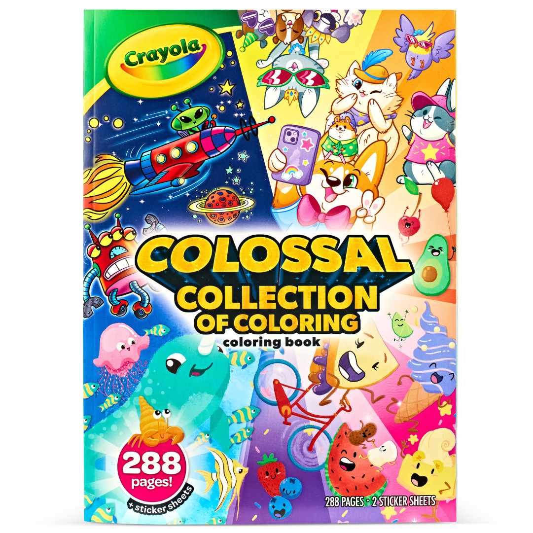 Crayola® 288pg Colouring Book - The Colossal Collection of Colouring Front view