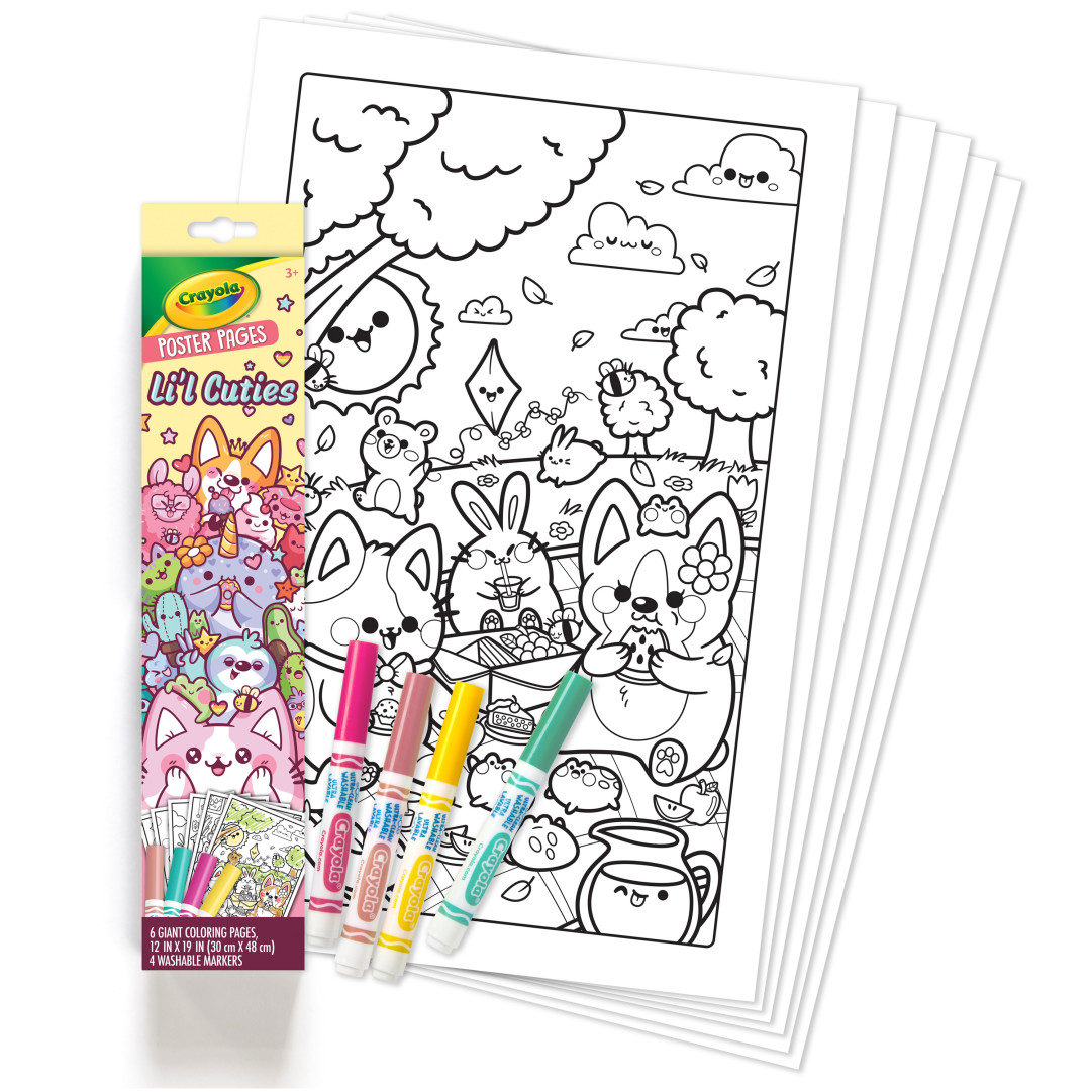 Crayola® Poster Pages - Li'l Cuties Contents