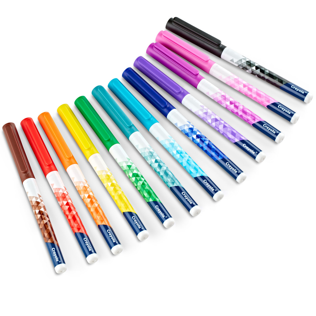 Crayola® Design & Draw - 12 Ultra-Fine Point Markers Contents