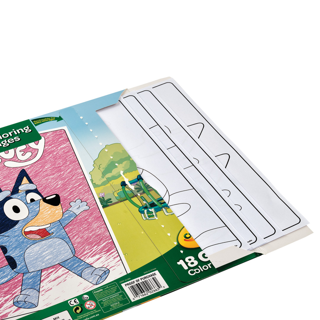 Giant Coloring Pages - Bluey Contents