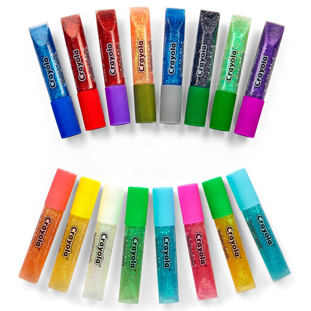 Crayola® 16 Pip-Squeaks™ Glitter Glue Contents