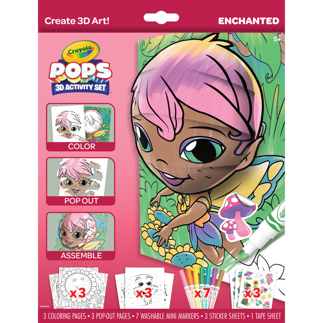 Crayola® POPS 3D Activity Set - Enchanted Front view